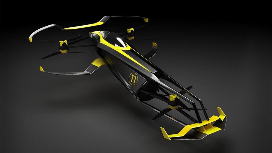 carcopter hydrogen flying car